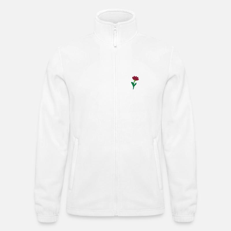 Fleur brodée Veste polaire North Homme