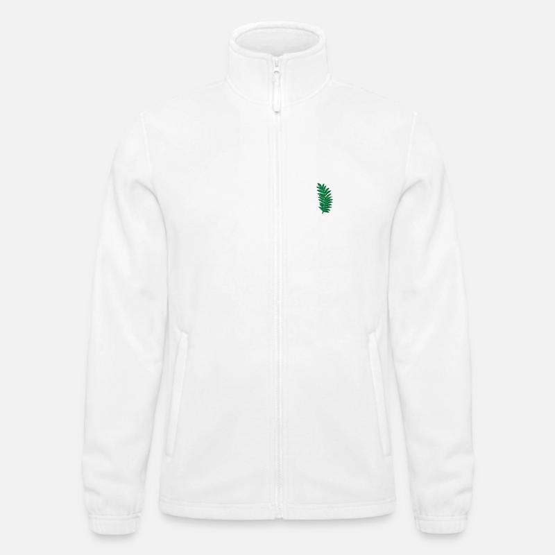 Embroidered palm leaf Men's Fleece Jacket North 