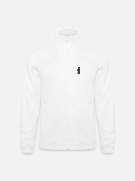 Teddybär 7 - Männer Fleecejacke North - Weiß