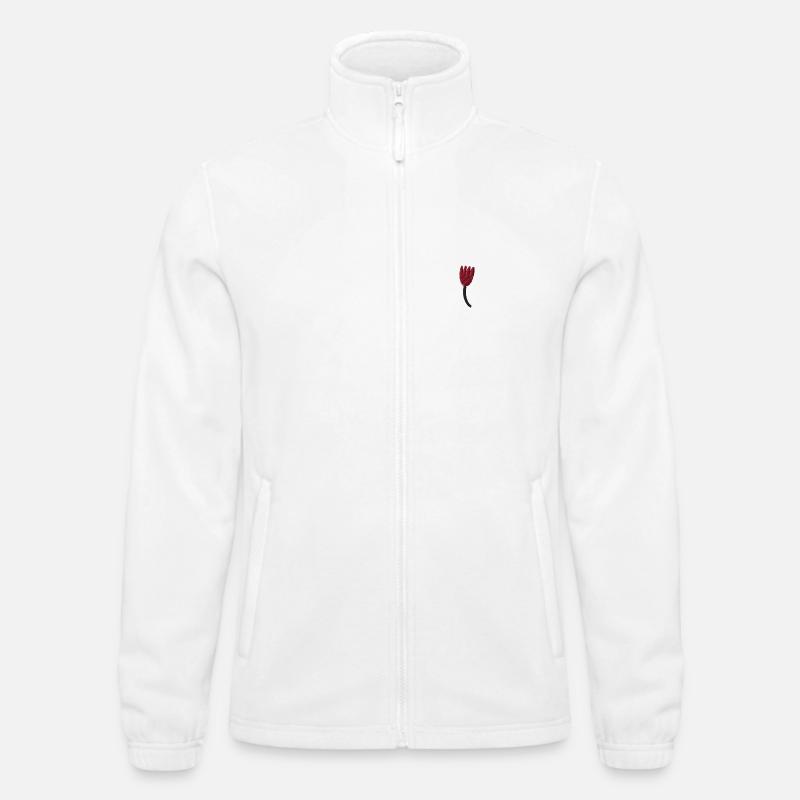 Tulpe bestickt Männer Fleecejacke North