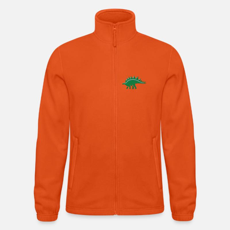 Stegosaurus embroidered Men's Fleece Jacket North 
