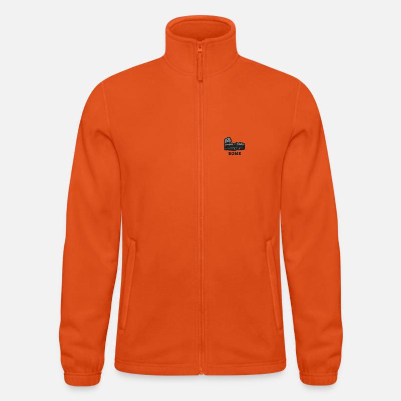 Rom - Fleecejacka North herr - orange