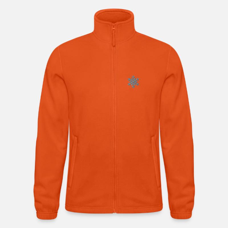 Flocon de neige brodé Veste polaire North Homme