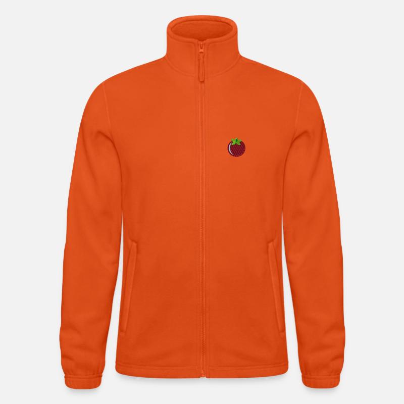 Embroidered tomato Men's Fleece Jacket North 