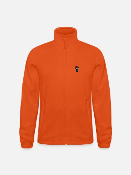 Cat toes - Männer Fleecejacke North - Orange