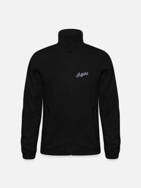 Inspire bestickt - Männer Fleecejacke North - Schwarz