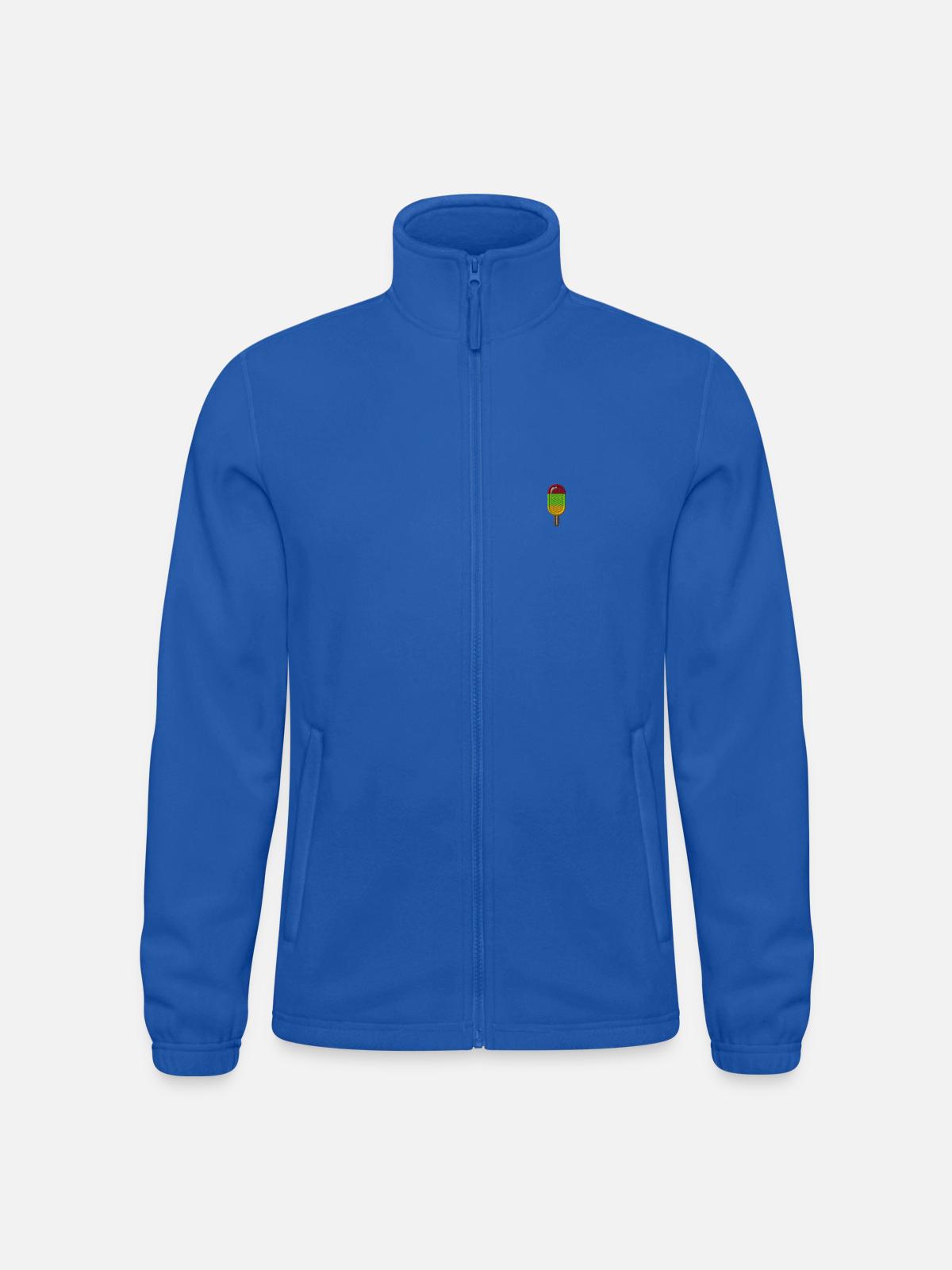 Popsicles - Men's Fleece Jacket North  - royal blue - Front