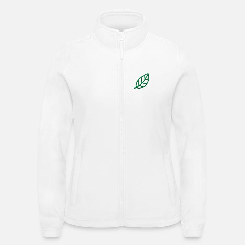Feuille brodée Veste polaire North Femme