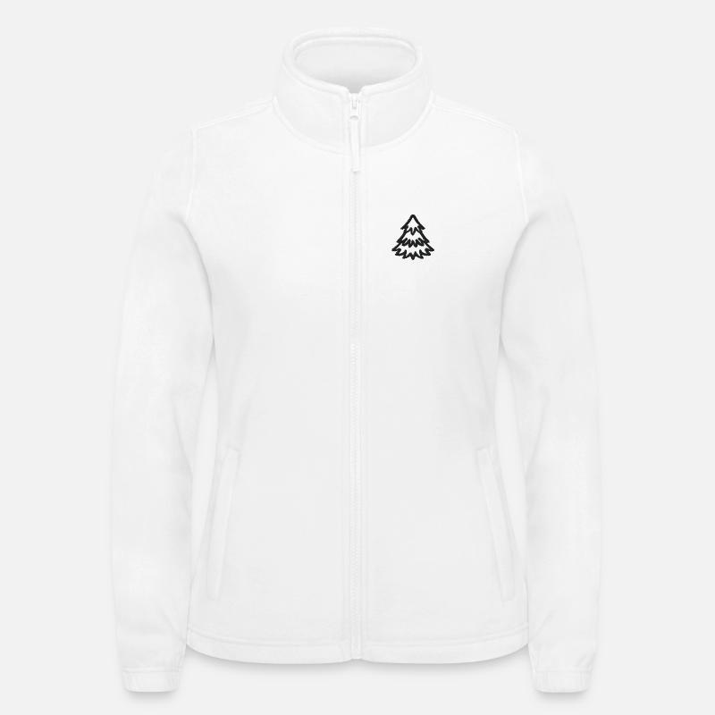 Weihnachtsbaum bestickt Frauen Fleecejacke North