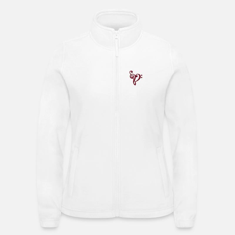 Note bestickt Frauen Fleecejacke North