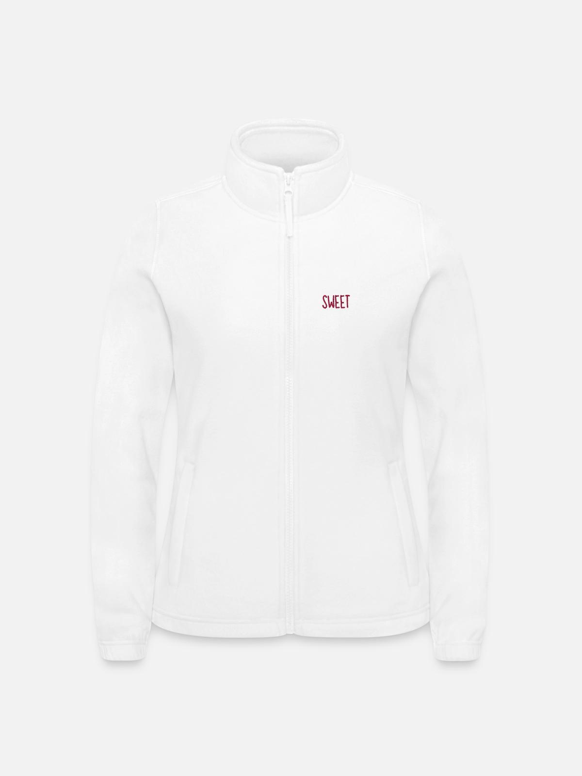 Sweet - Frauen Fleecejacke North - Weiß - Vorne