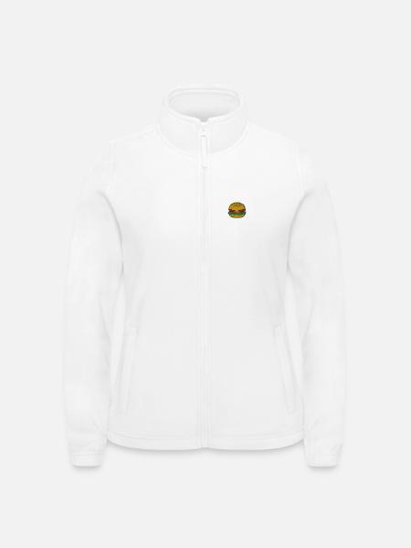 Burger 1 - Frauen Fleecejacke North - Weiß - Vorne