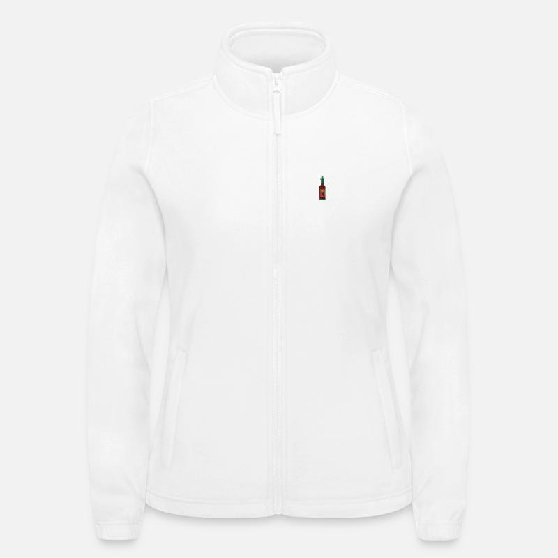 Embroidered wine bottle Women's Fleece Jacket North
