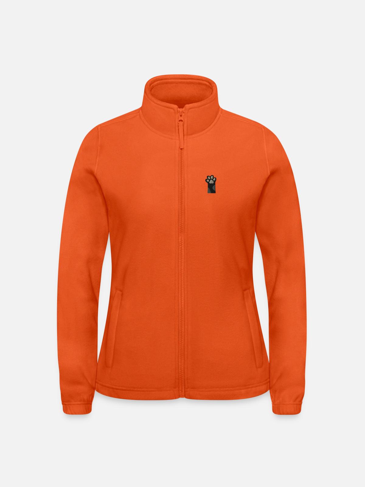 Cat toes - Frauen Fleecejacke North - Orange - Vorne