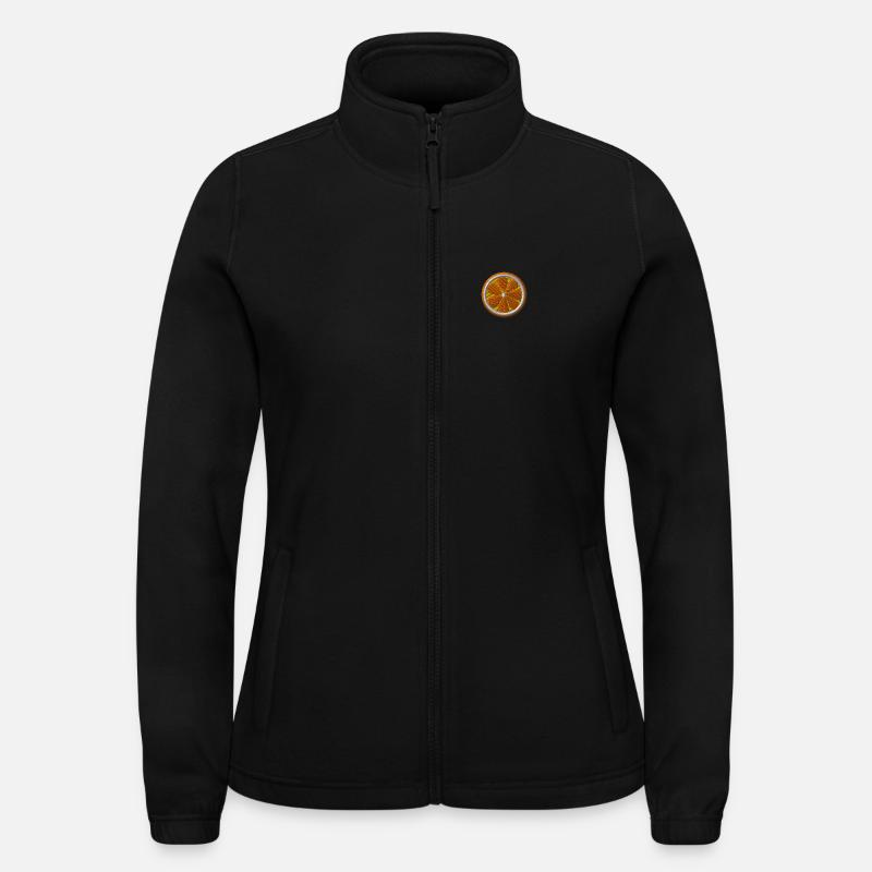 Orange brodé Veste polaire North Femme