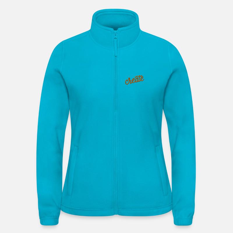 Créer un lettrage brodé Veste polaire North Femme