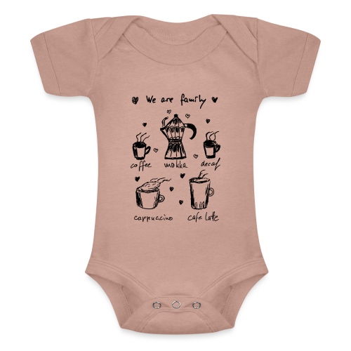 Coffee - We Are Family - Baby Tri-Blend-Kurzarm-Body