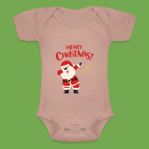 T-shirt de dab Noël pour de belles fêtes . - Body Bébé chiné à manches courtes