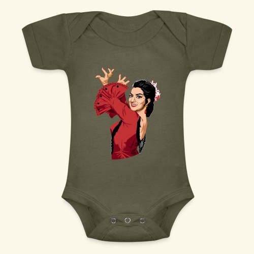LOLA Flamenca - Body de manga corta para bebé