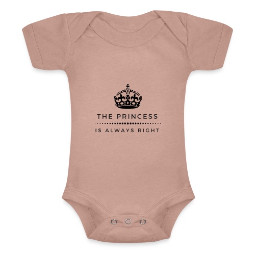 THE PRINCESS IS ALWAYS RIGHT - Baby Tri-Blend-Kurzarm-Body