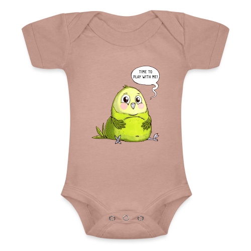 Time to Play - Kakapo - Baby Tri-Blend Short Sleeve Bodysuit 