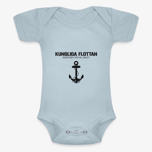 Kungliga Flottan - Swedish Royal Navy - ankare - Kortärmad triblend-babybody