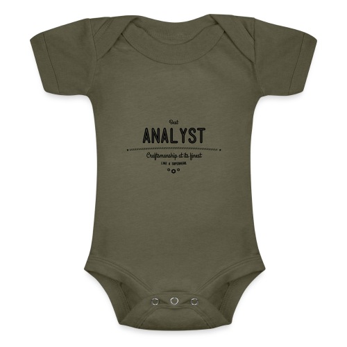 Bester Analyst - Handwerkskunst vom Feinsten, wie - Baby Tri-Blend-Kurzarm-Body