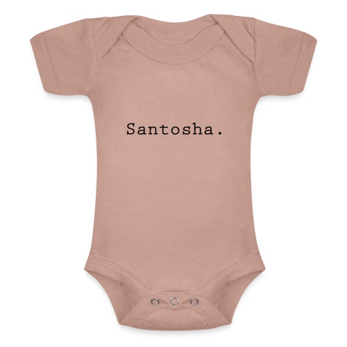 santosha - Kortärmad triblend-babybody