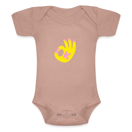 Handgeste OKAY - Baby Tri-Blend-Kurzarm-Body