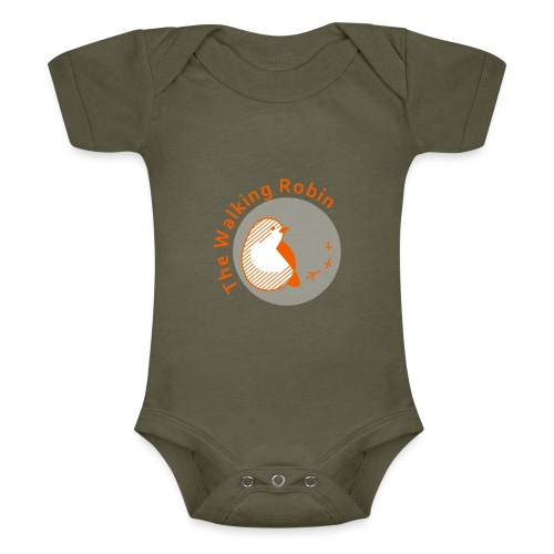 The Walking Robin logo - Body a maniche corte tri-blend per neonato