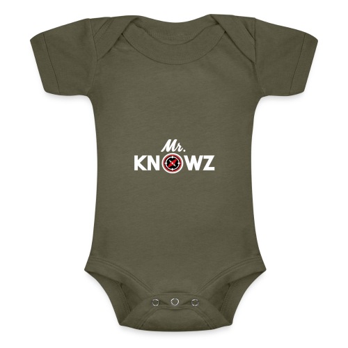 Mr Knowz merchandise_v1 - Baby Tri-Blend Short Sleeve Bodysuit 