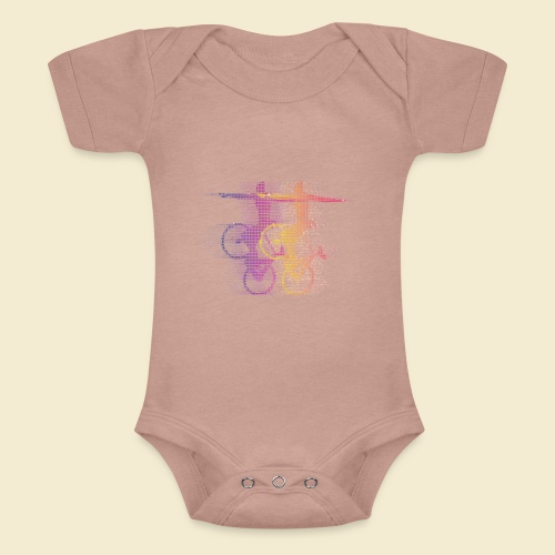 Kunstrad | Artistic Cycling Pixel rose - Baby Tri-Blend-Kurzarm-Body