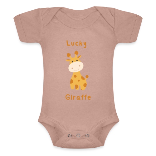 Lucky Giraffe - Body z krótkim rękawkiem dla niemowląt