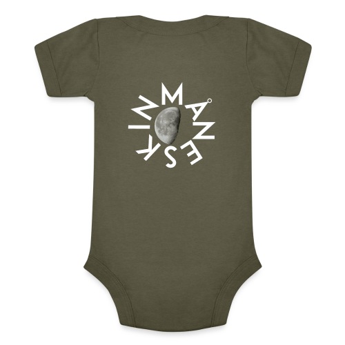Maneskin - Logo con luna al centro - Body a maniche corte tri-blend per neonato
