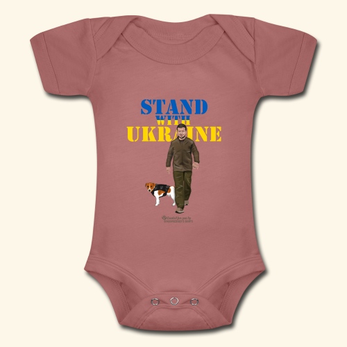 Ukraine Zelensky Patron Stand with Ukraine - Baby Tri-Blend-Kurzarm-Body
