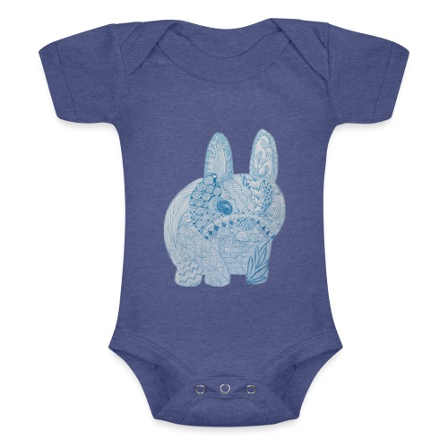 rabbit - Baby Tri-Blend Short Sleeve Bodysuit 
