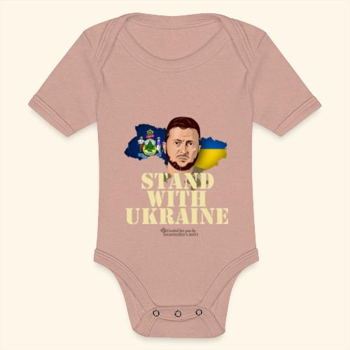 Maine Ukraine - Baby Tri-Blend-Kurzarm-Body