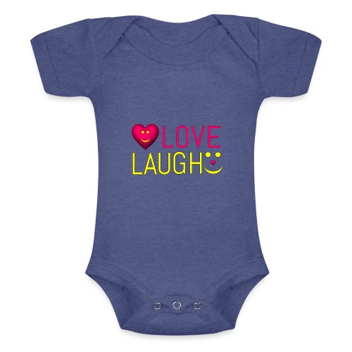 love laugh - Baby Tri-Blend-Kurzarm-Body