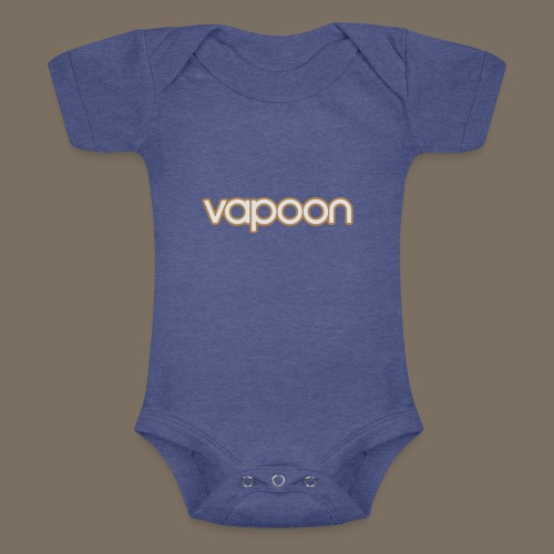 Vapoon Logo simpel 2 Farb - Baby Tri-Blend-Kurzarm-Body
