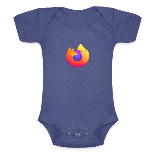 Firefox browser - Baby Tri-Blend Short Sleeve Bodysuit 