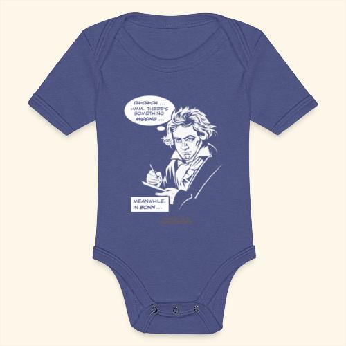 Beethoven beim Komponieren - Baby Tri-Blend-Kurzarm-Body