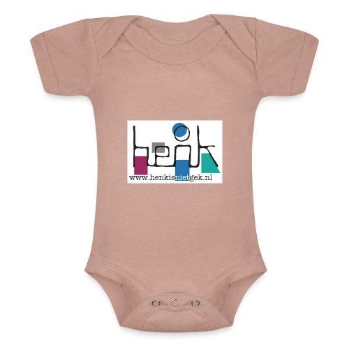 henkisnietgek-logo - Baby tri-blend rompertje met korte mouwen