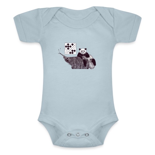 Panda 5x5 Seki - Baby Tri-Blend Short Sleeve Bodysuit 