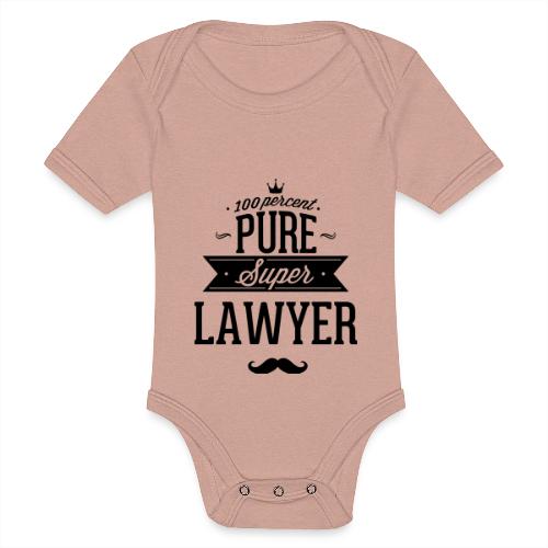 100 Prozent super Anwalt - Baby Tri-Blend-Kurzarm-Body