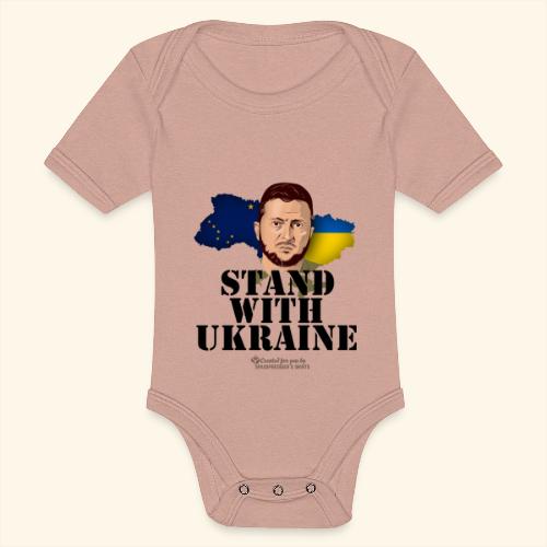 Alaska Ukraine Unterstützer T-Shirt Design - Baby Tri-Blend-Kurzarm-Body