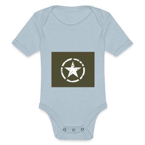 American Military Star - Body a maniche corte tri-blend per neonato