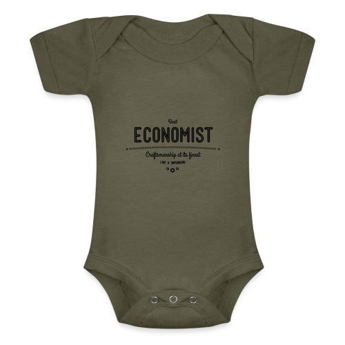 Bester Ökonom - wie ein Superheld - Baby Tri-Blend-Kurzarm-Body