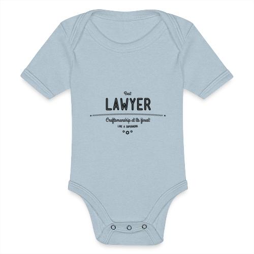 Bester Anwalt - wie ein Superheld - Baby Tri-Blend-Kurzarm-Body