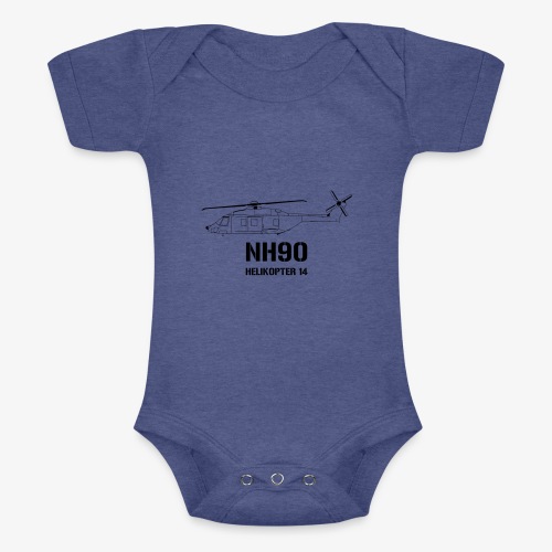 Helikopter 14 - NH 90 - Kortärmad triblend-babybody