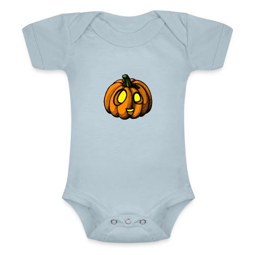 Pumpkin Halloween scribblesirii - Body z krótkim rękawkiem dla niemowląt